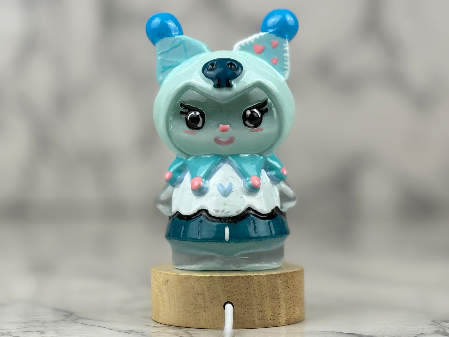 Hand painted Kuromi Selenite Crystal - Jade's Feng Shui Oasis