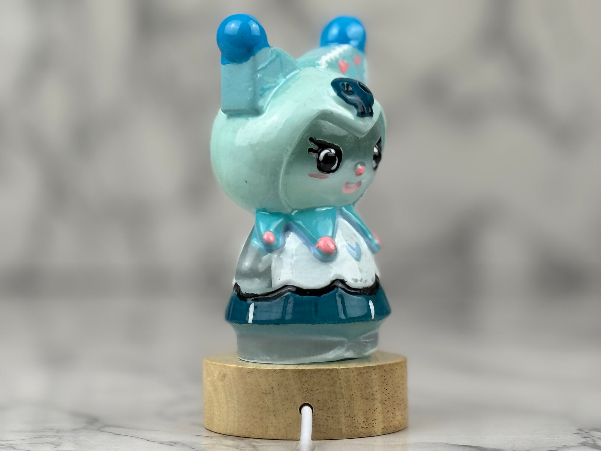 Hand painted Kuromi Selenite Crystal - Jade's Feng Shui Oasis