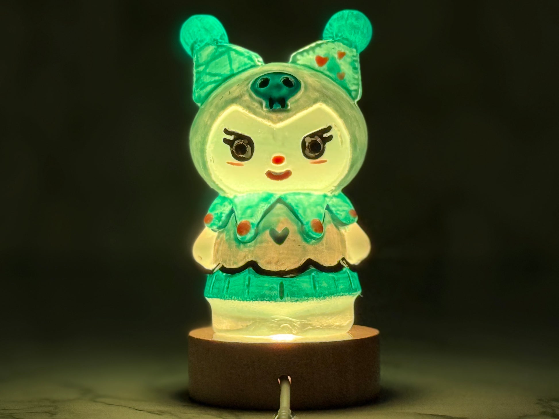 Hand painted Kuromi Selenite Crystal - Jade's Feng Shui Oasis