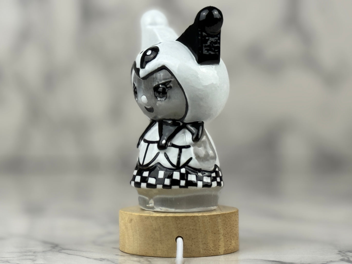 Hand painted Kuromi Selenite Crystal - Jade's Feng Shui Oasis