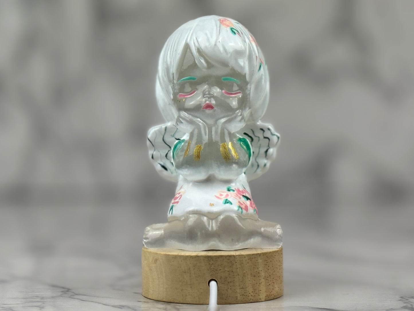 Hand painted Kuromi Selenite Crystal - Jade's Feng Shui Oasis