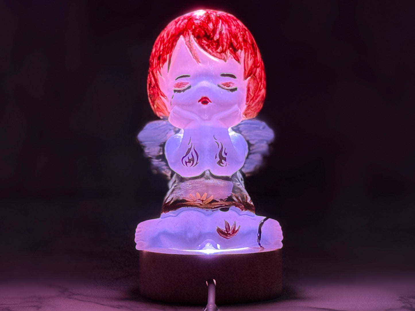 Hand painted Kuromi Selenite Crystal - Jade's Feng Shui Oasis