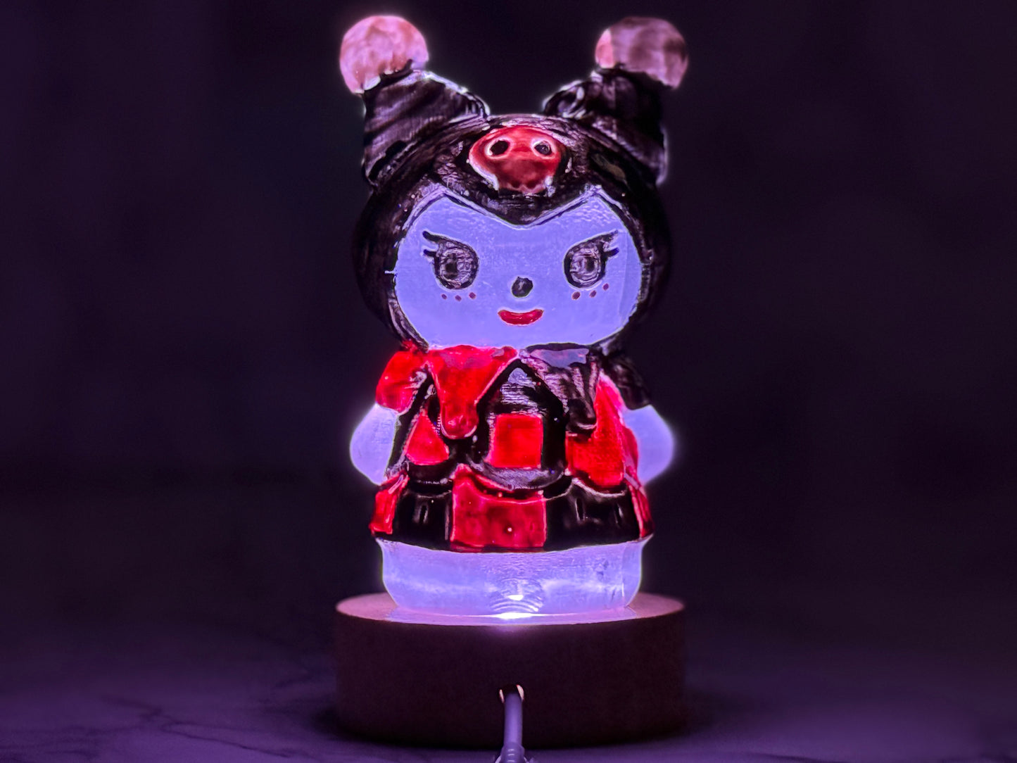 Hand painted Kuromi Selenite Crystal - Jade's Feng Shui Oasis